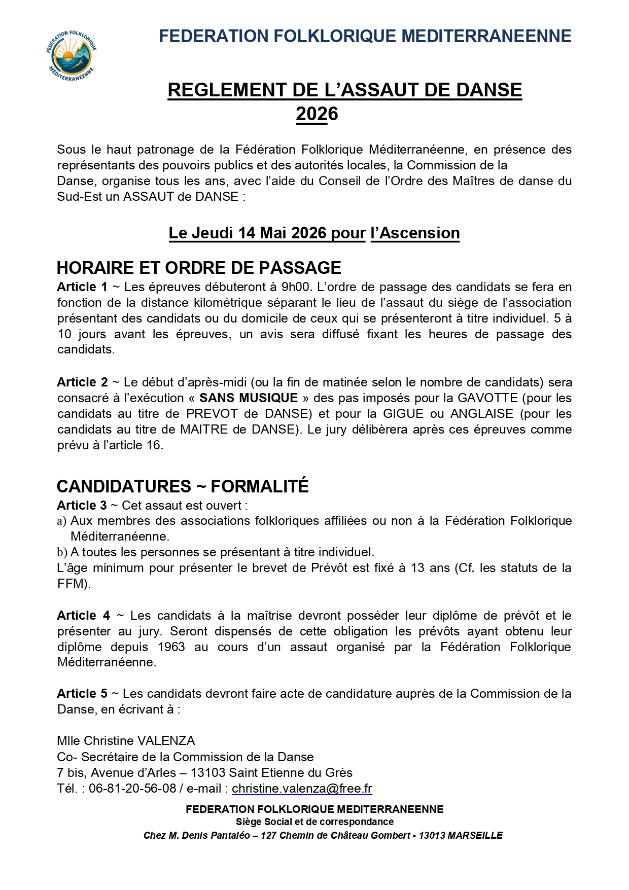 Assaut de Danse 2026 de la F.F.M. à Chateau-Gombert (13)